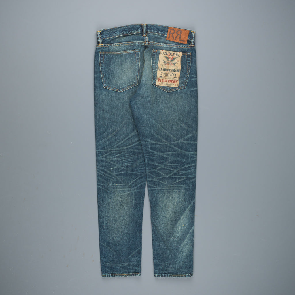 RRL Slim Narrow Jeans Wellston wash