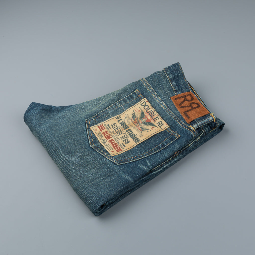 RRL Slim Narrow Jeans Wellston wash
