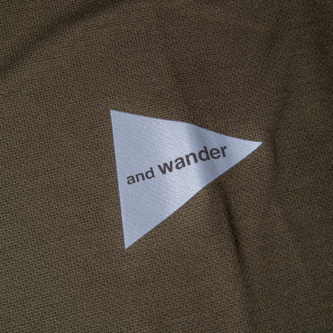 And Wander Power Dry Jersey Raglan LS T Khaki