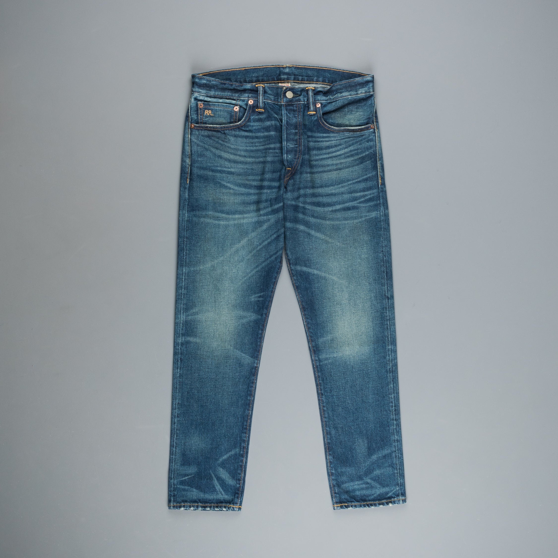 RRL Slim Narrow Grand Falls wash