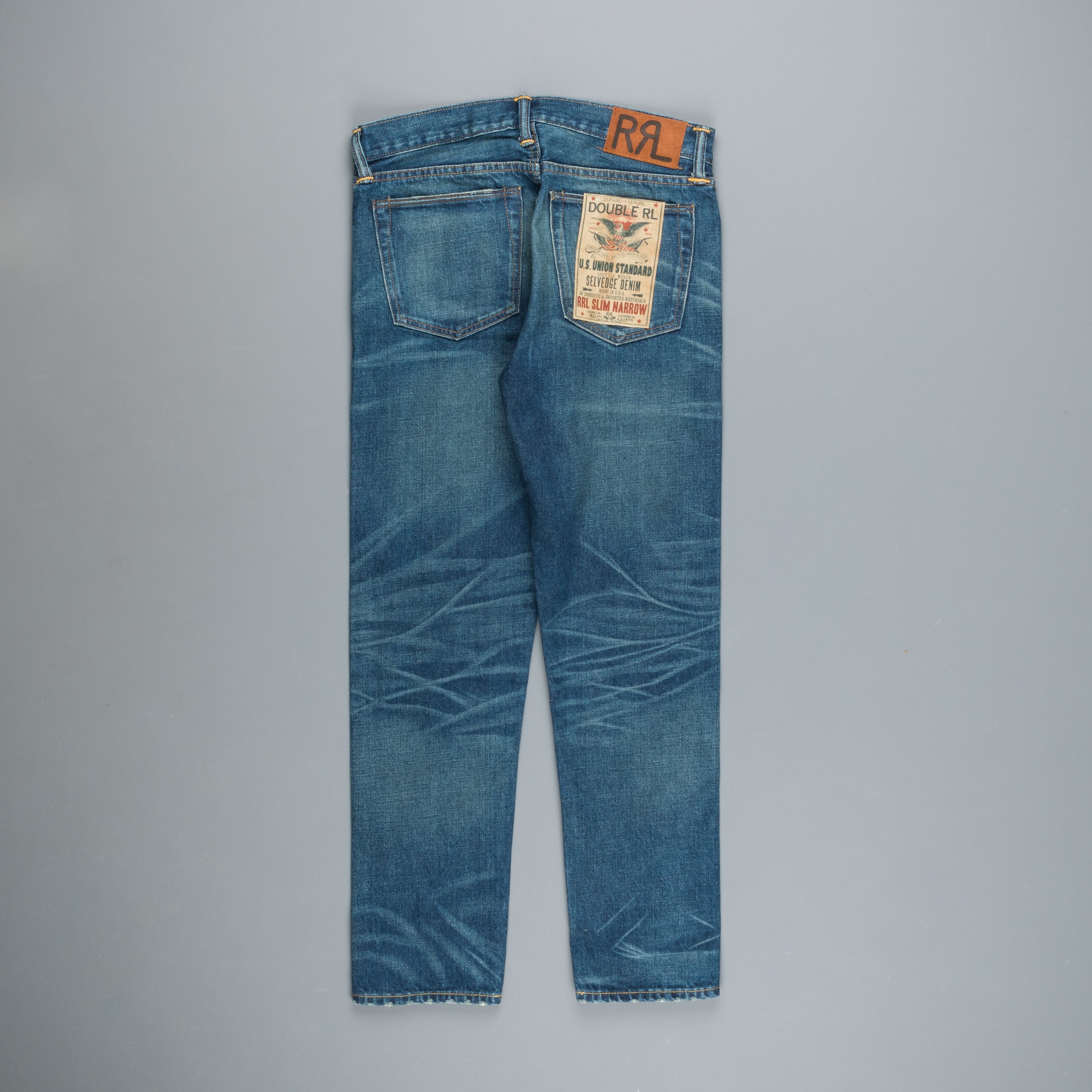 RRL Slim Narrow Grand Falls wash