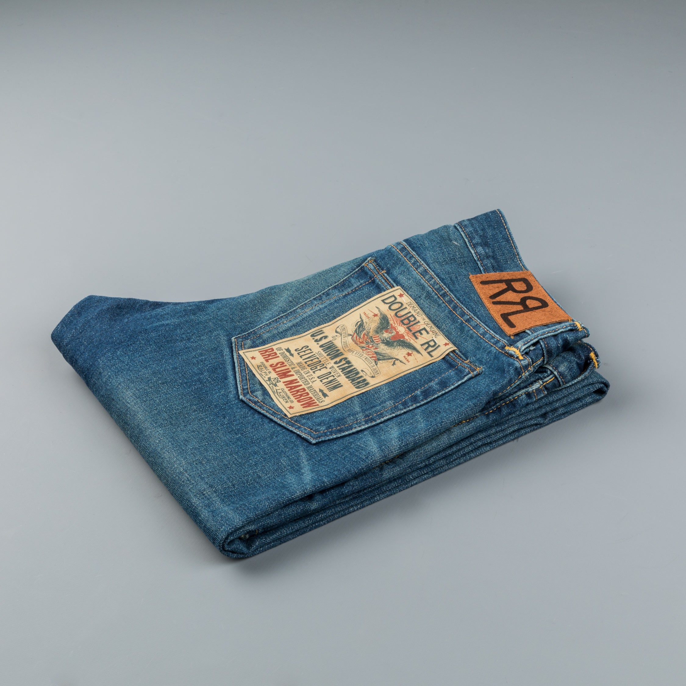 RRL Slim Narrow Grand Falls wash