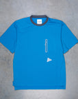 And Wander Seamless SS T Blue