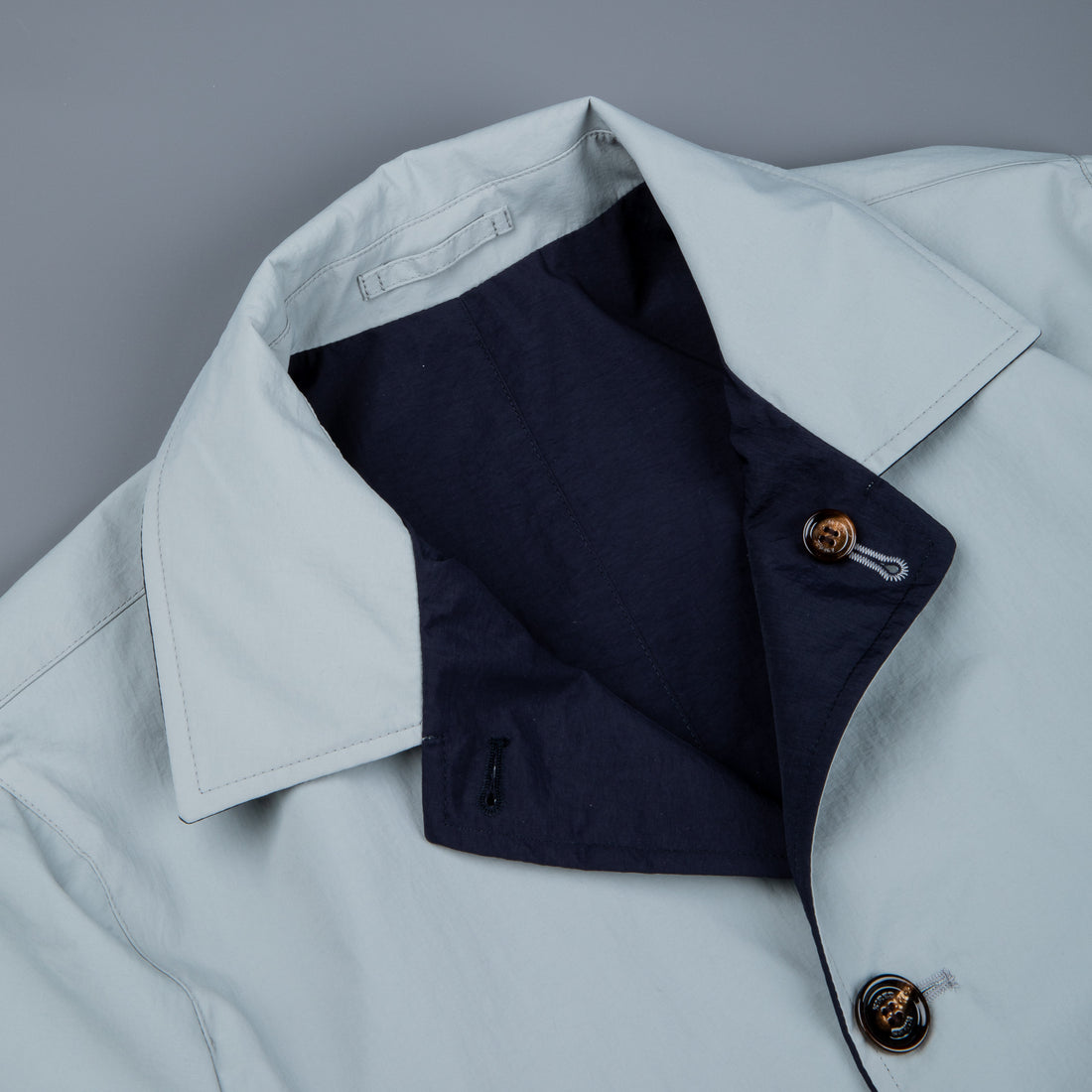 Kired Ben Reversible Coat Blu Navy - Grigio Chiaro