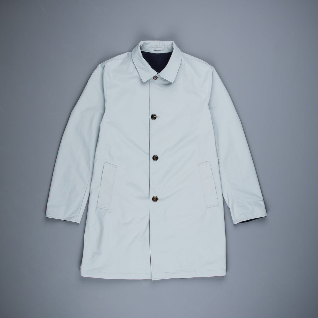 Kired Ben Reversible Coat Blu Navy - Grigio Chiaro