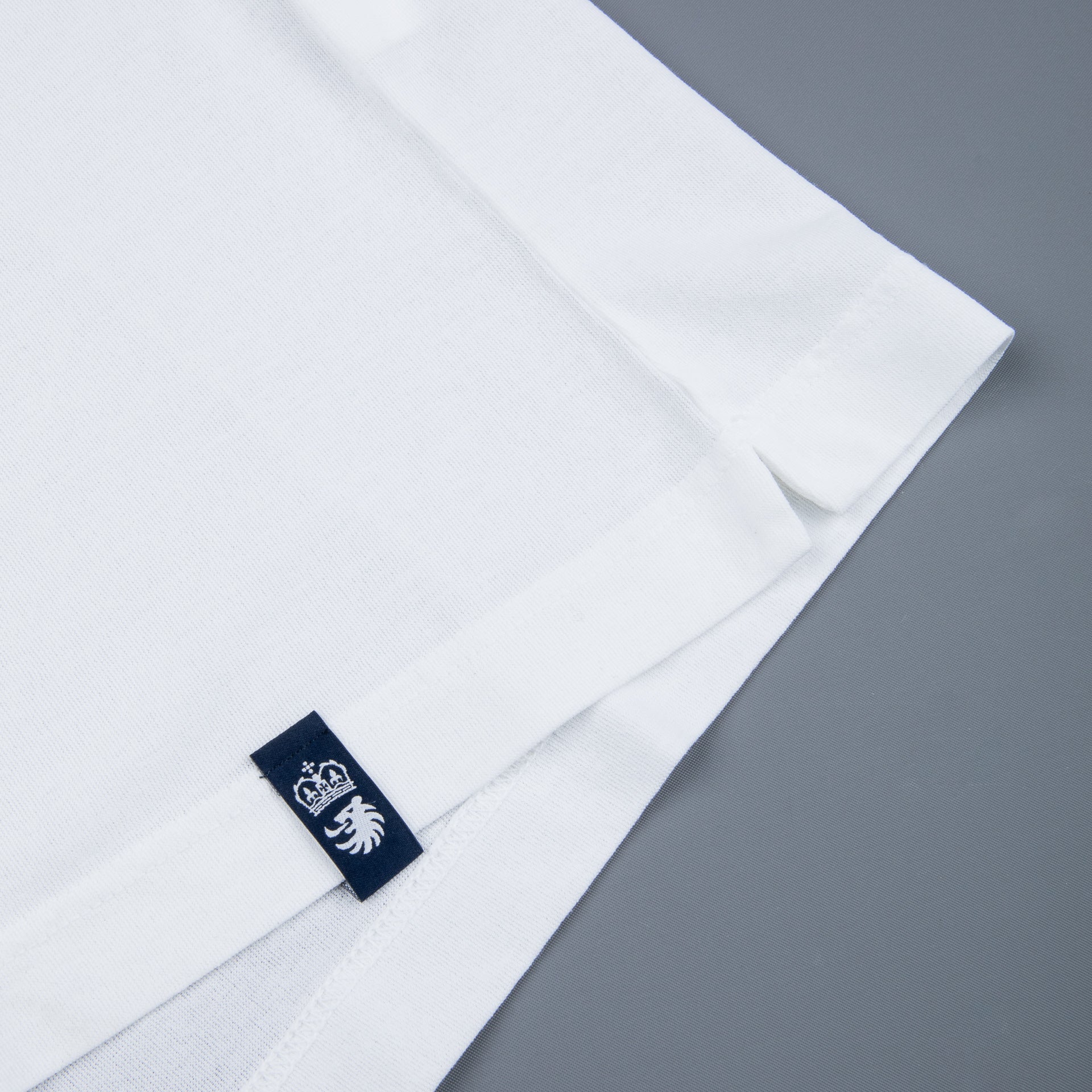 Drumohr Crepe Cotton MC Polo Bianco