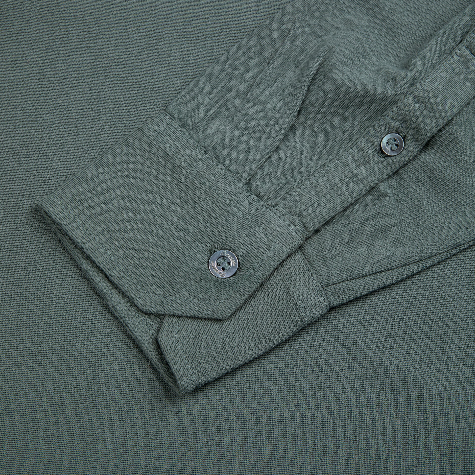 Drumohr Crepe Cotton ML Polo Verde Marcio
