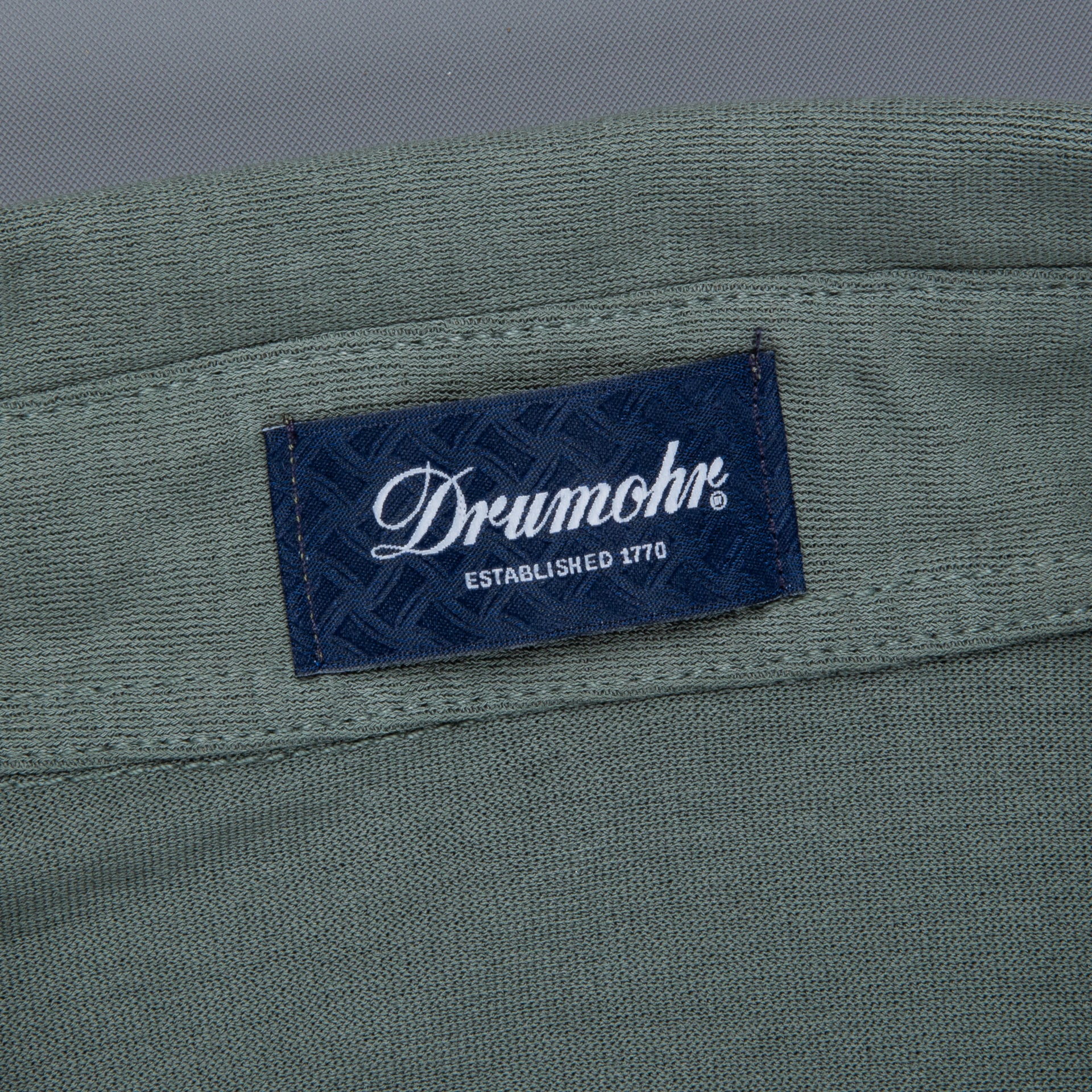 Drumohr Crepe Cotton ML Polo Verde Marcio
