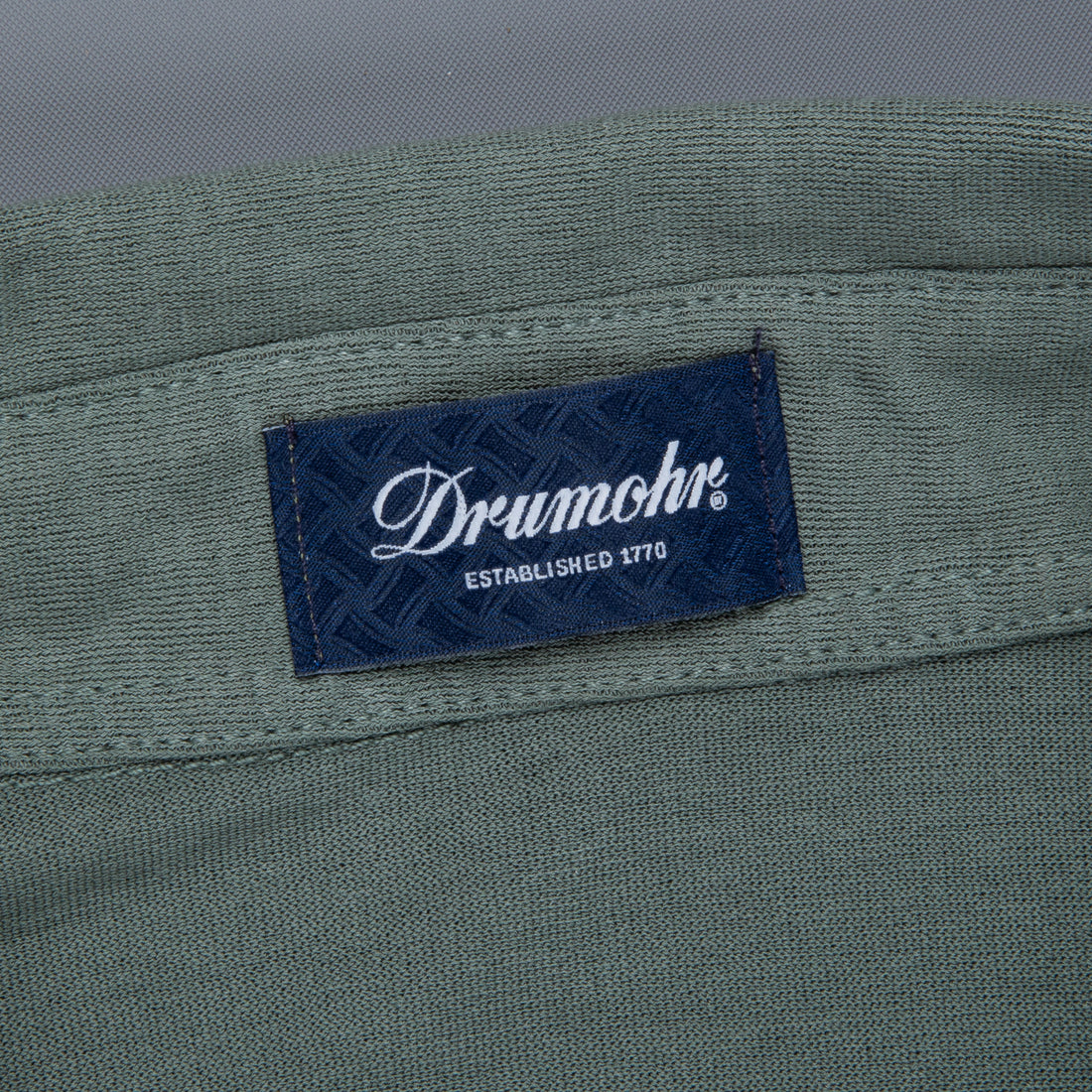 Drumohr Crepe Cotton MC Polo Verde Marcio