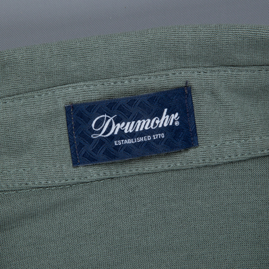 Drumohr Crepe Cotton MC Polo Verde Marcio