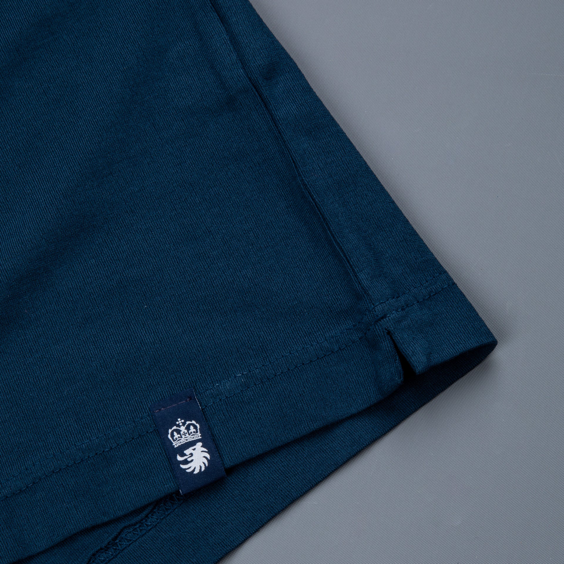Drumohr Crepe Cotton ML Polo Blu Navy
