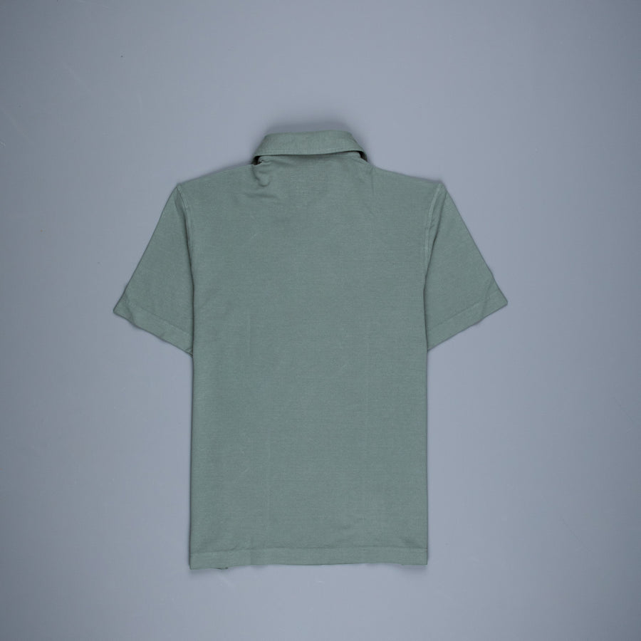 Drumohr Crepe Cotton MC Polo Verde Marcio