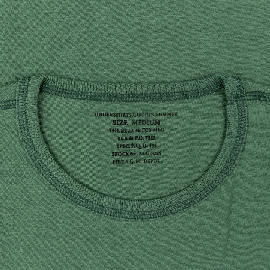 The Real McCoy's Undershirts Summer Cotton Green