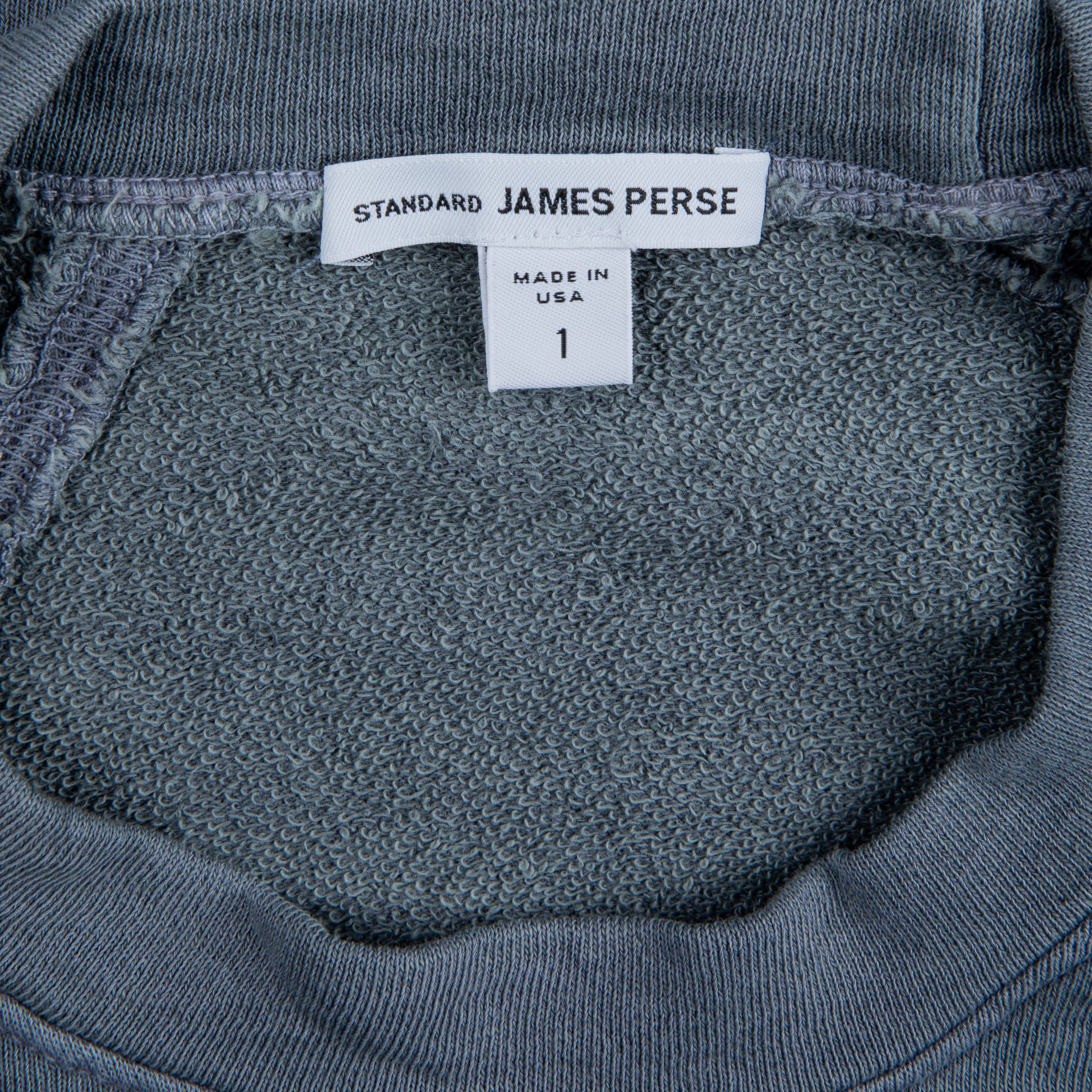 James Perse Raglan Crew Sweatshirt Arsenic