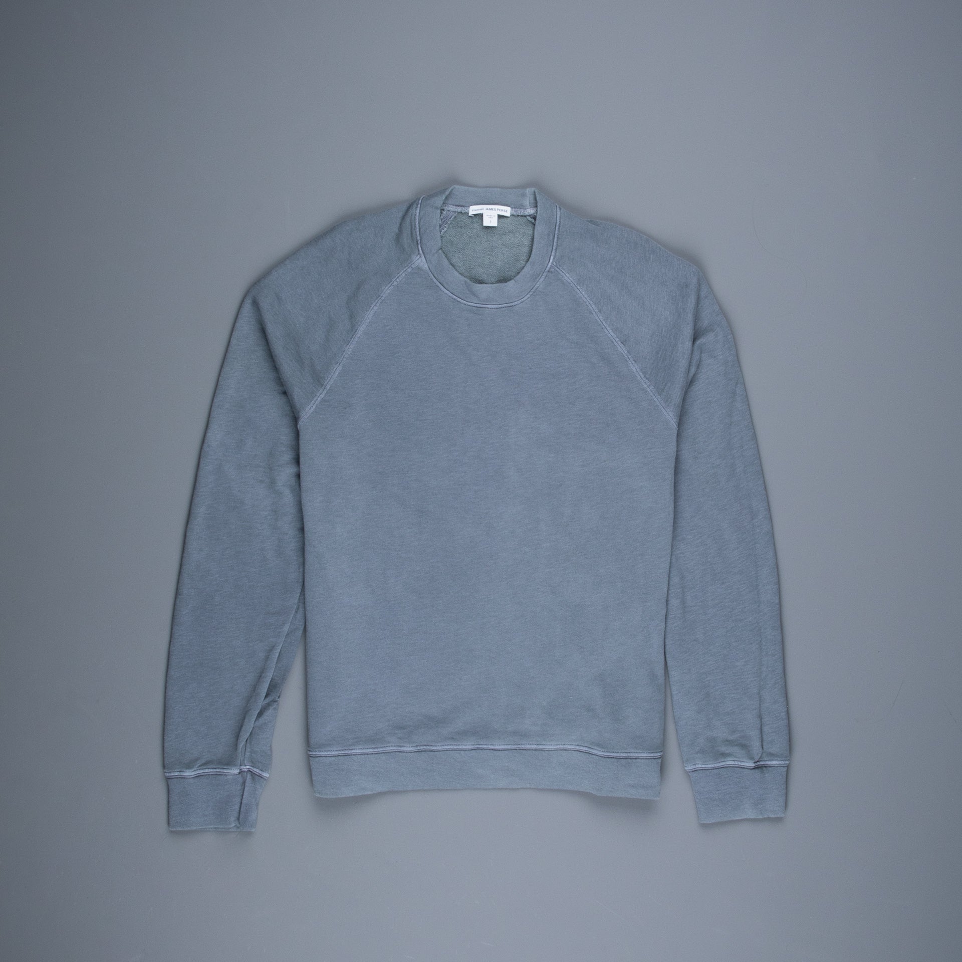 James Perse Raglan Crew Sweatshirt Arsenic