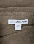 James Perse Corduroy utility shirt Old Whiskey Pigment