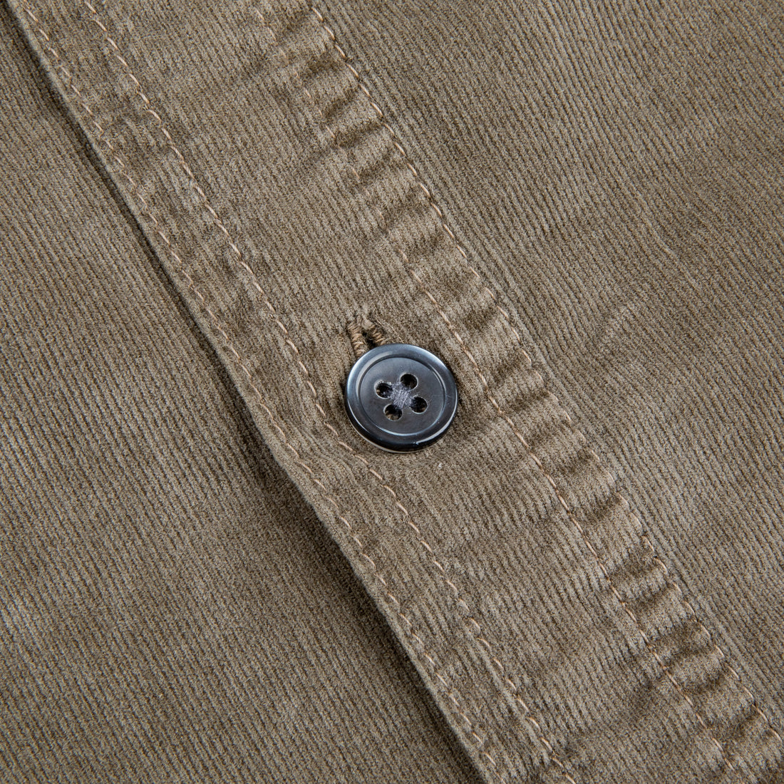 James Perse Corduroy utility shirt Old Whiskey Pigment