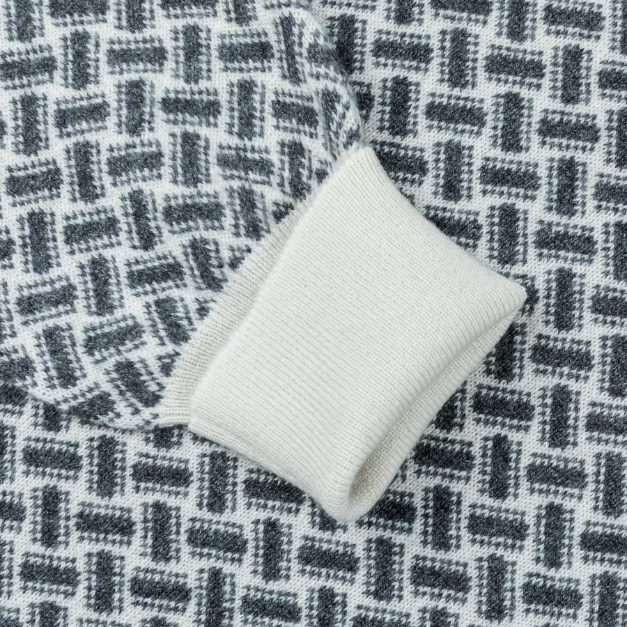 Drumohr Dolcevita Jaquard Biscottino Latte Antracite