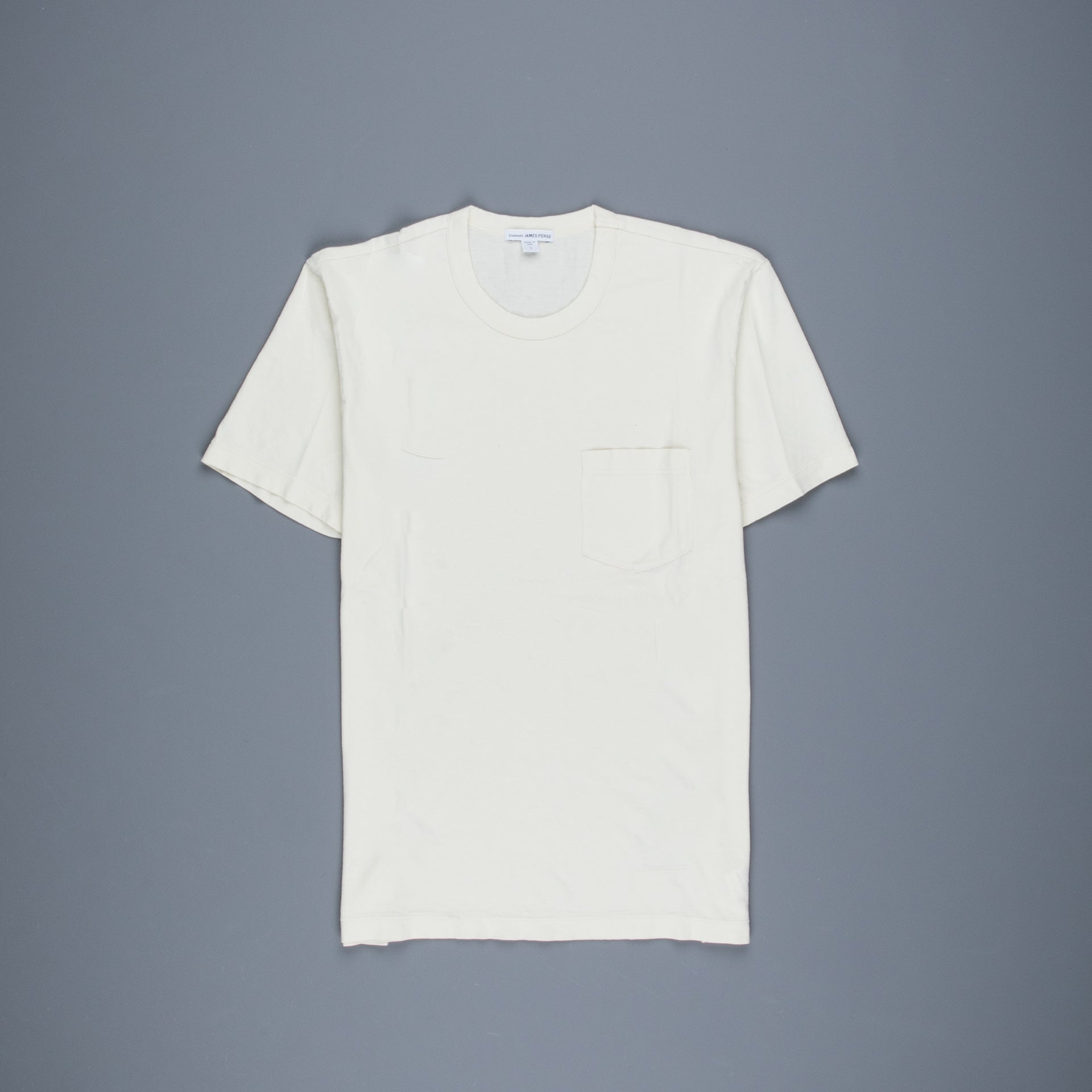 James Perse crew neck pocket tee Marshmallow