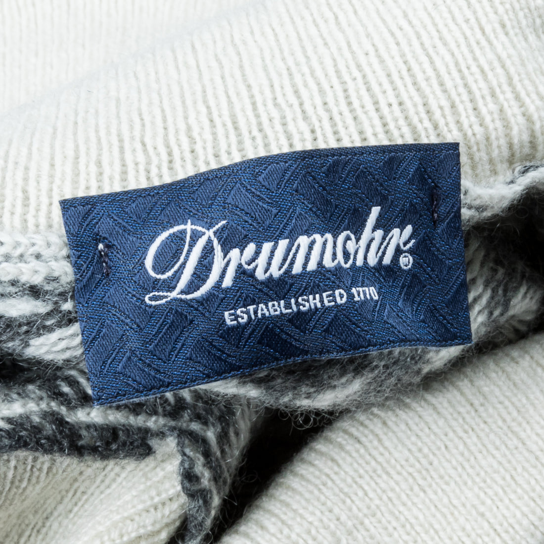 Drumohr Dolcevita Jaquard Biscottino Latte Antracite