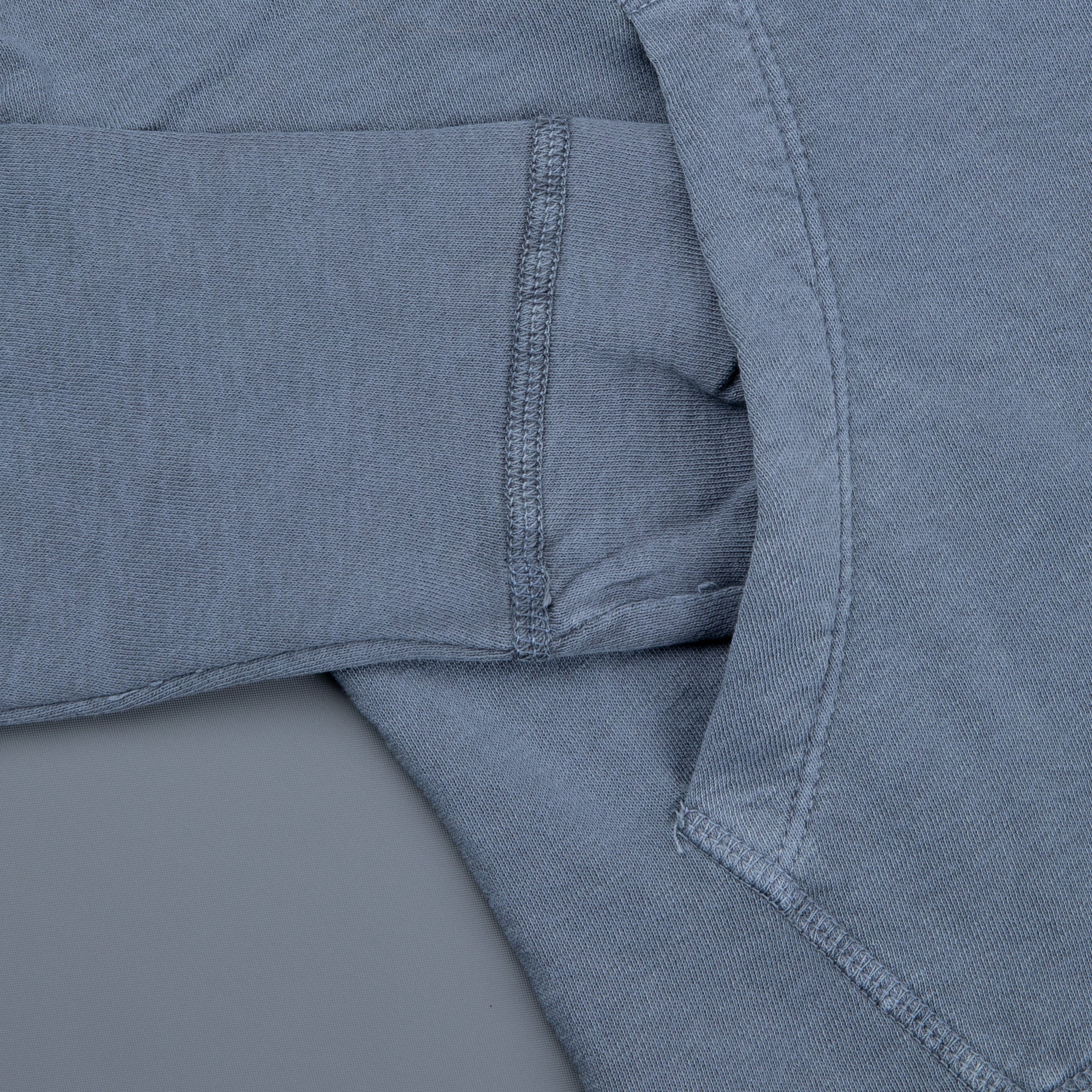 James Perse Vintage Cotton Zip Hoodie Arsenic Pigment