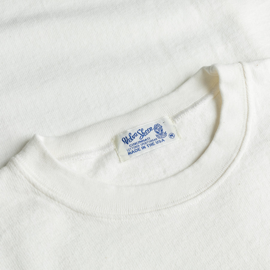Velva Sheen Heavy oz Pïgment L/S Tee with pocket White