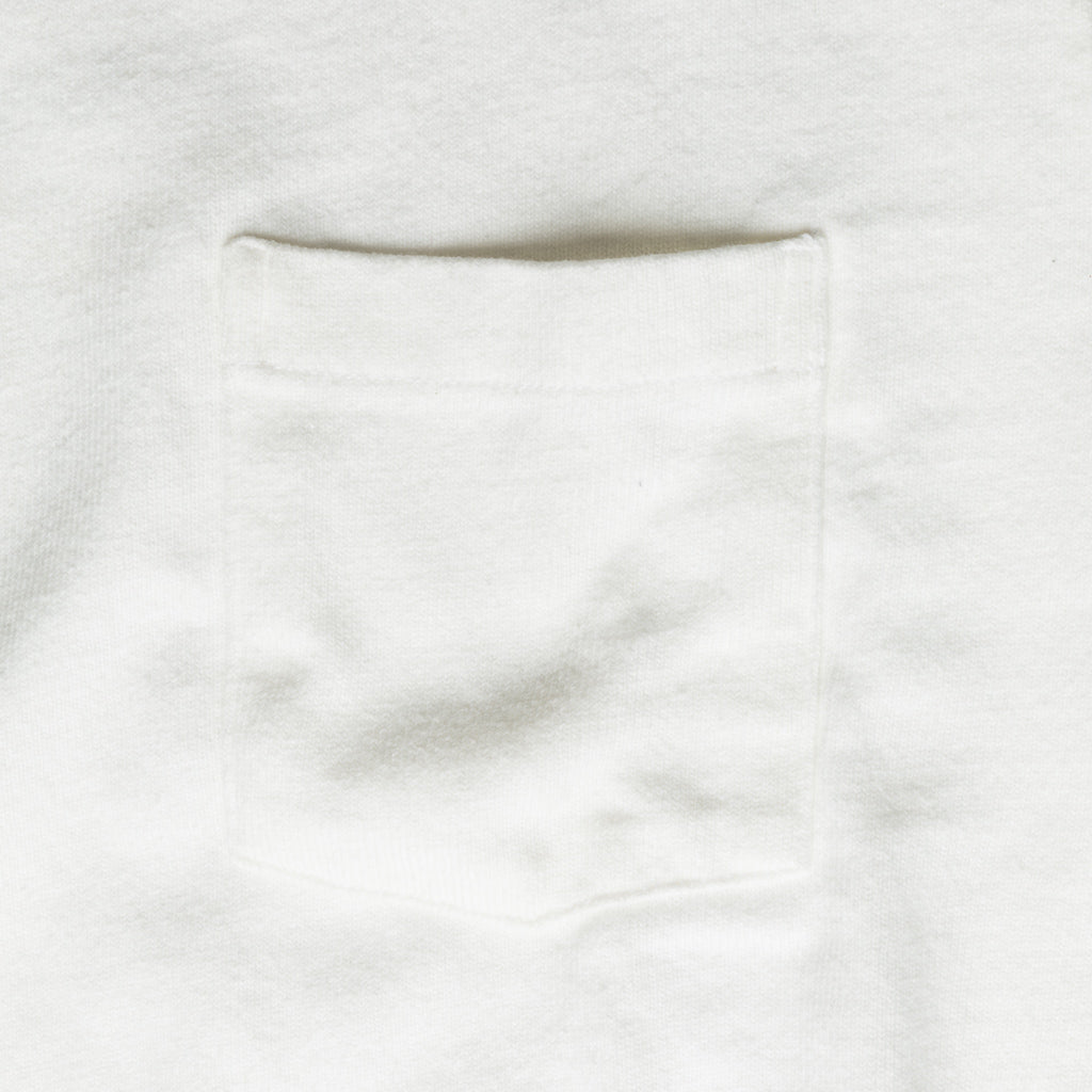 Velva Sheen Heavy oz Pïgment L/S Tee with pocket White