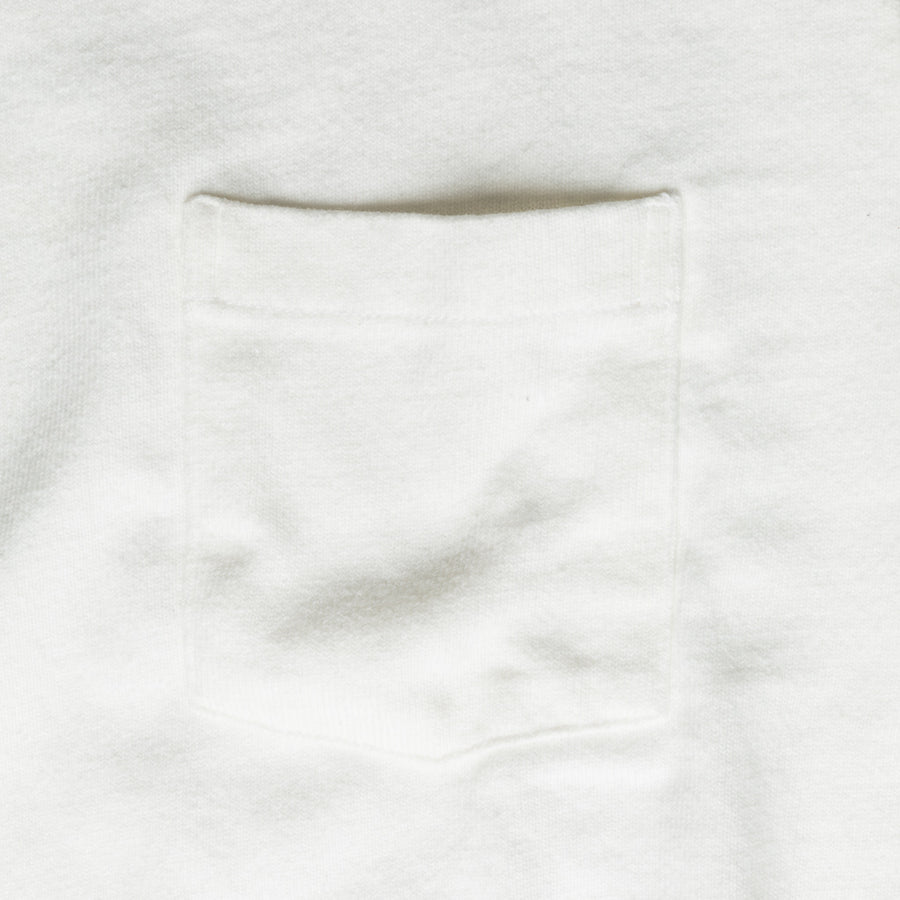 Velva Sheen Heavy oz Pïgment L/S Tee with pocket White