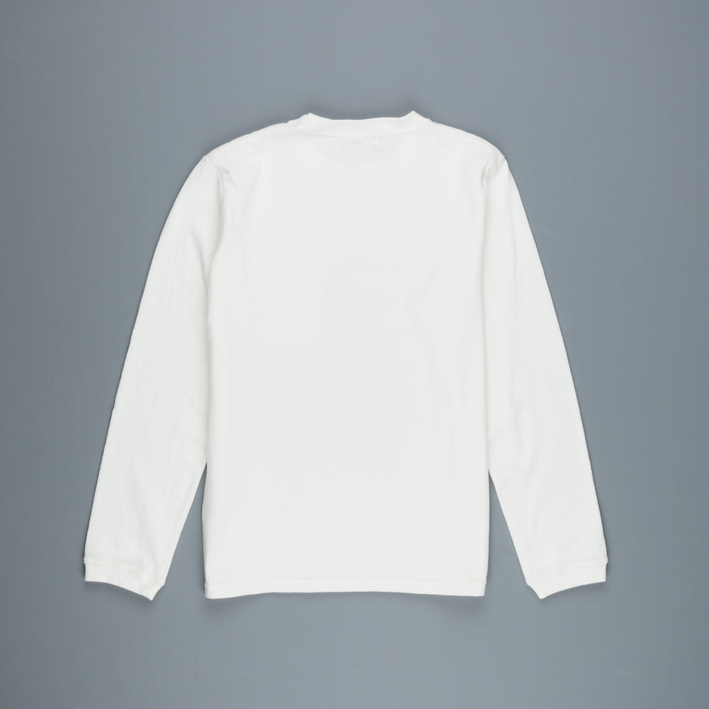 Velva Sheen Heavy oz Pïgment L/S Tee with pocket White