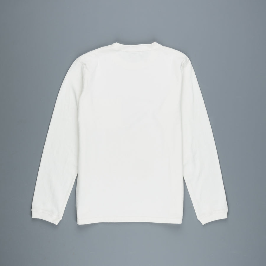 Velva Sheen Heavy oz Pïgment L/S Tee with pocket White