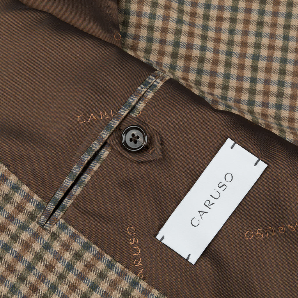 Caruso x Frans Boone x Fox Flannels Aida Jacket Super Fine Merino Gun Club - Clarck