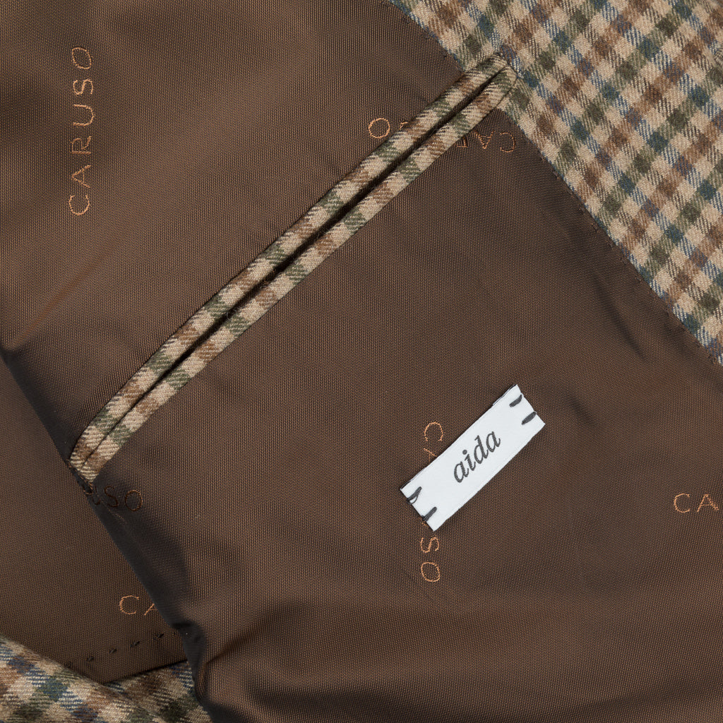 Caruso x Frans Boone x Fox Flannels Aida Jacket Super Fine Merino Gun Club - Clarck