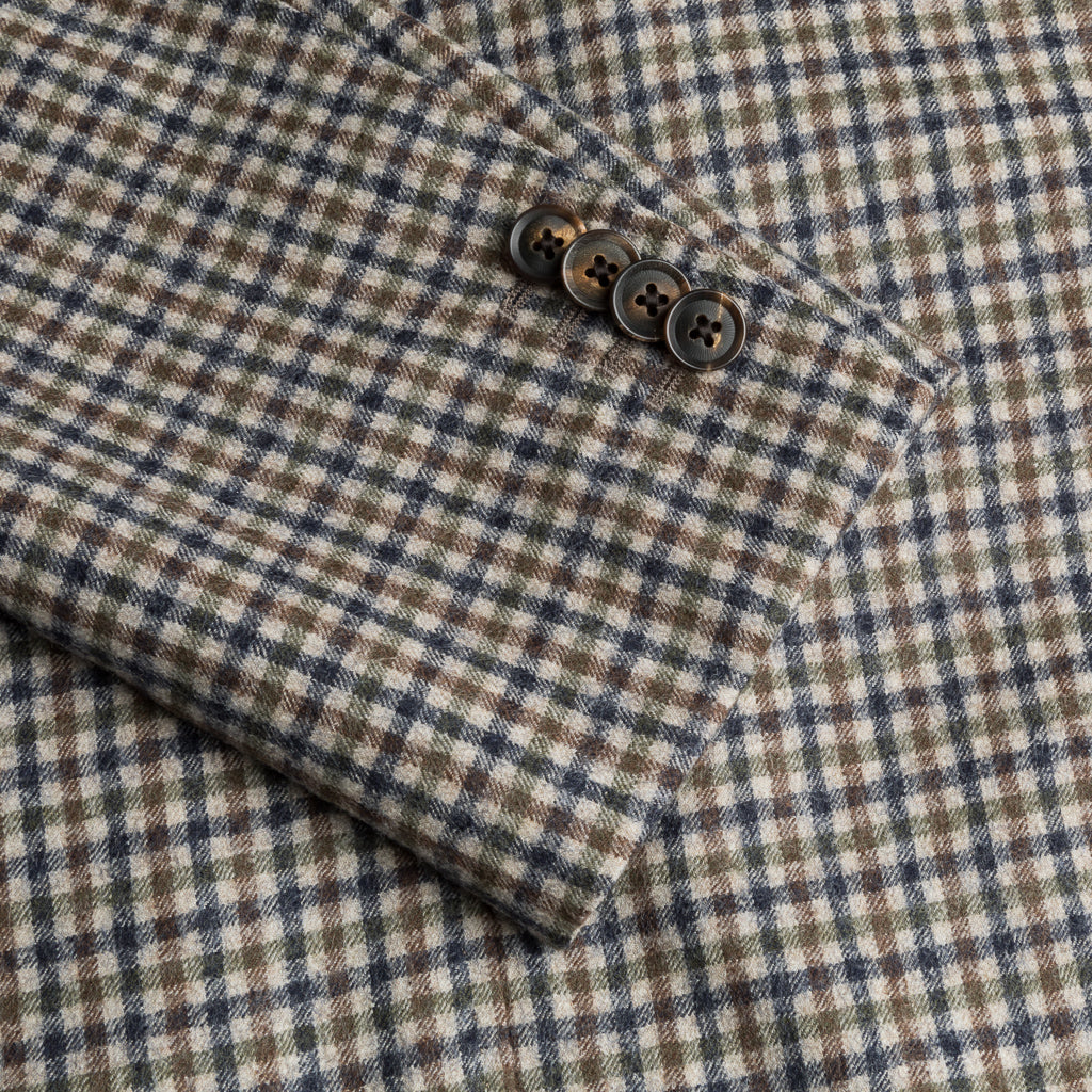 Caruso x Frans Boone x Fox Flannels Aida Jacket Super Fine Merino Gun Club - Robert