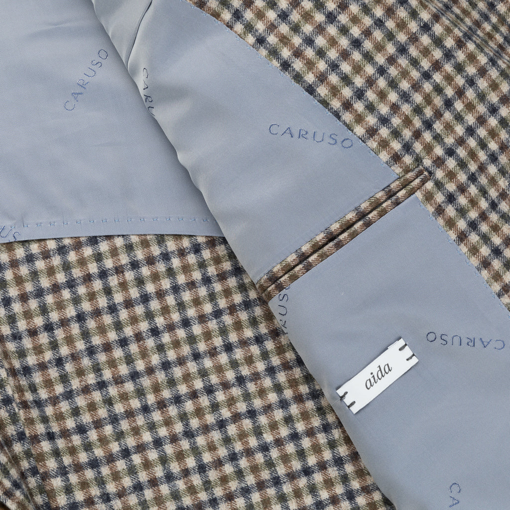 Caruso x Frans Boone x Fox Flannels Aida Jacket Super Fine Merino Gun Club - Robert