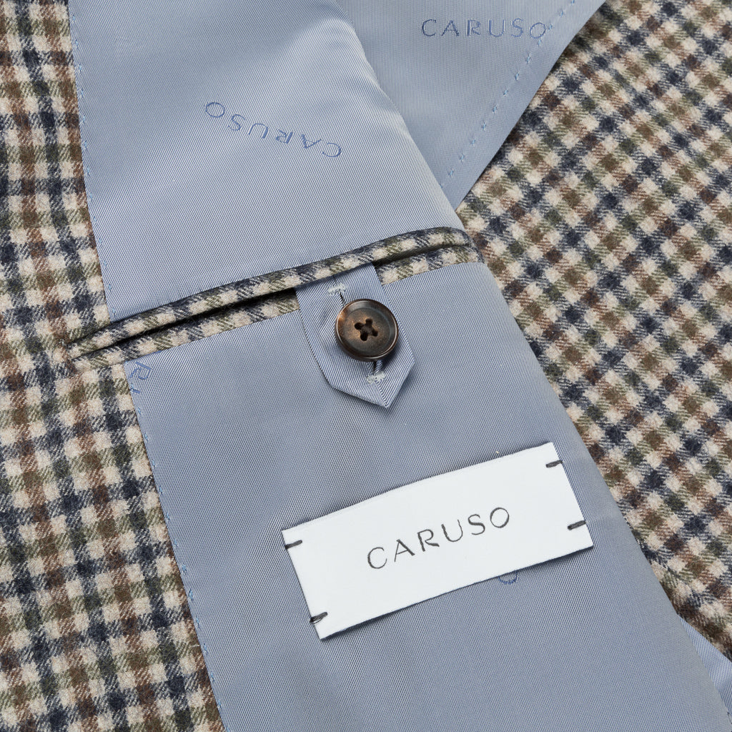 Caruso x Frans Boone x Fox Flannels Aida Jacket Super Fine Merino Gun Club - Robert