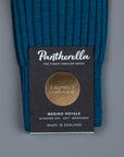 Frans Boone x Pantherella Rutherford Royal Merino Sock Dark Teal