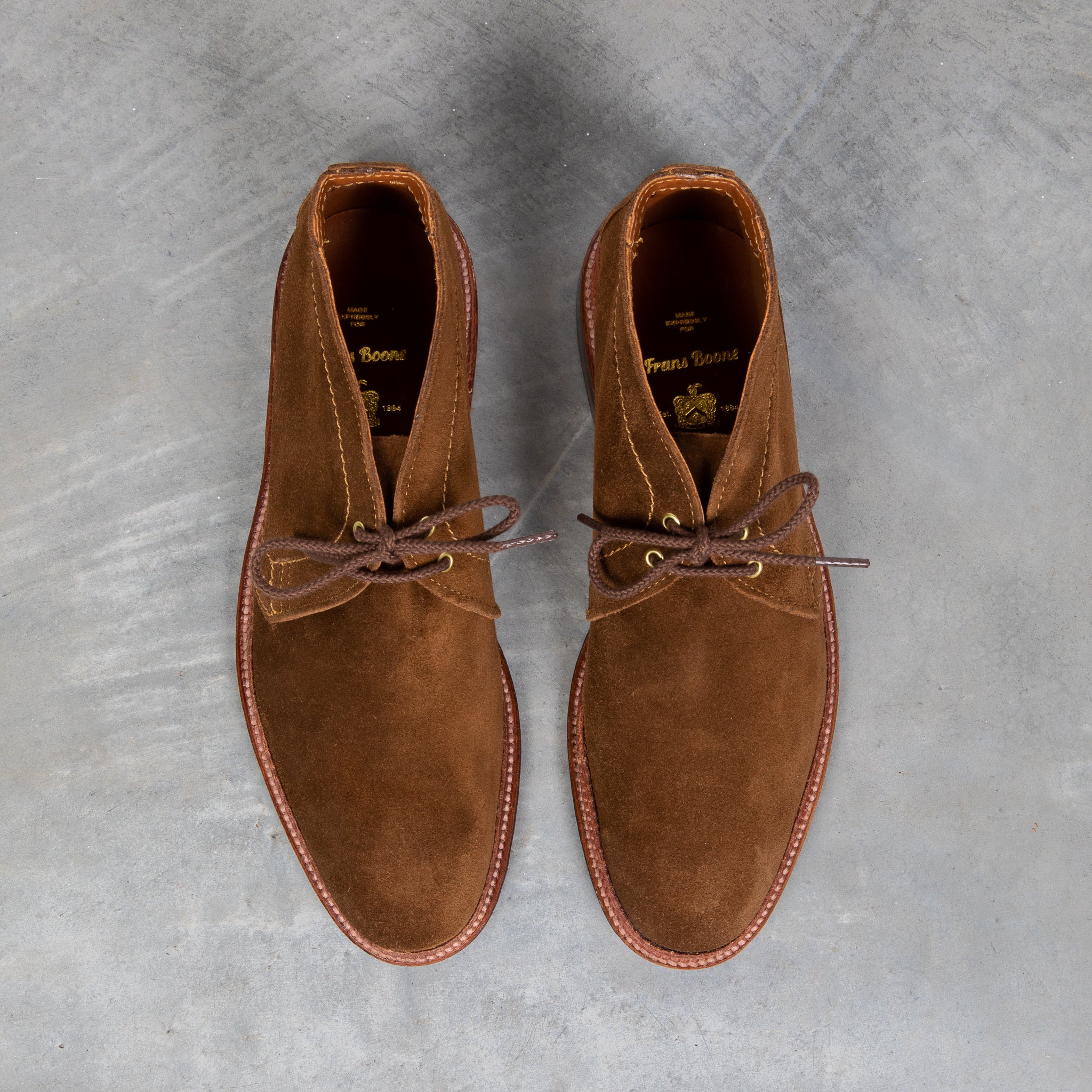 Alden x Frans Boone Snuff Suede Unlined Chukka