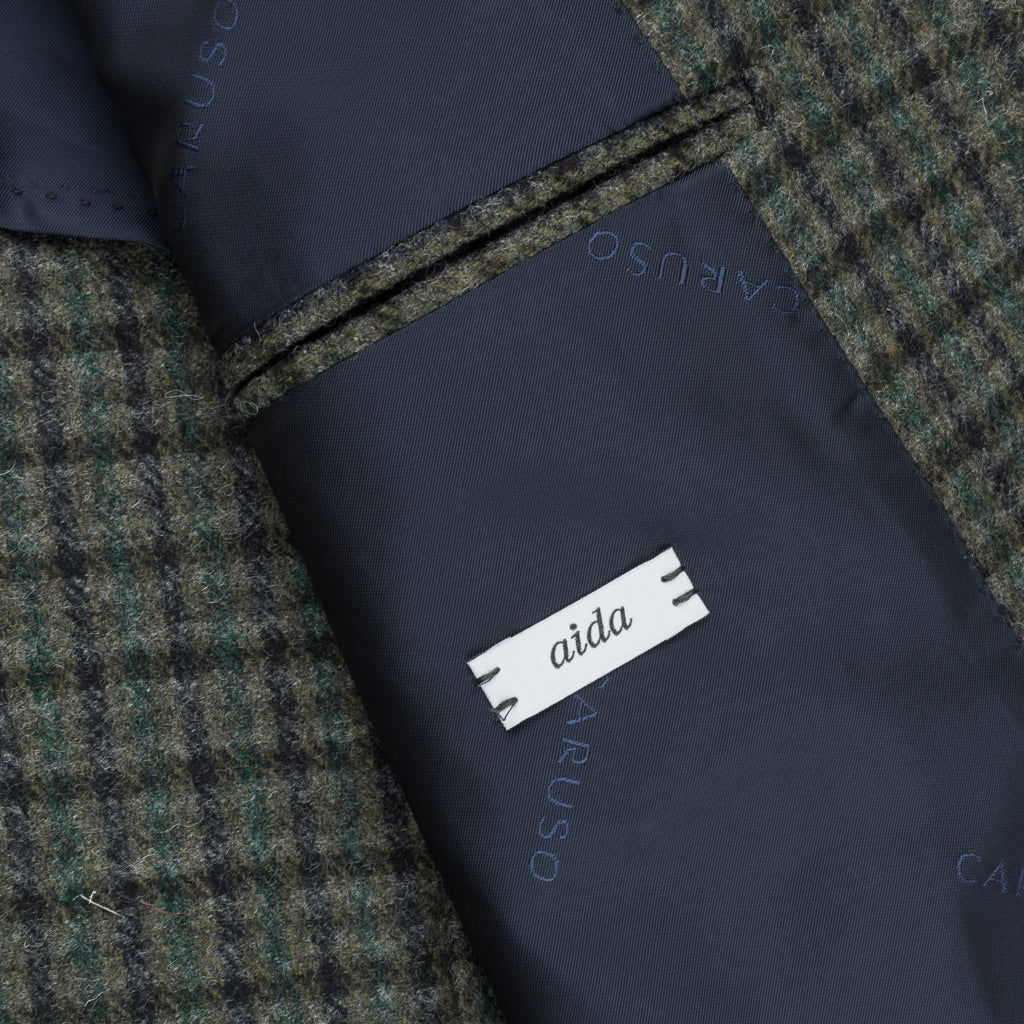 Caruso x Frans Boone x Fox Flannels Aida Jacket Lambswool Merino Gun Club - Gregory