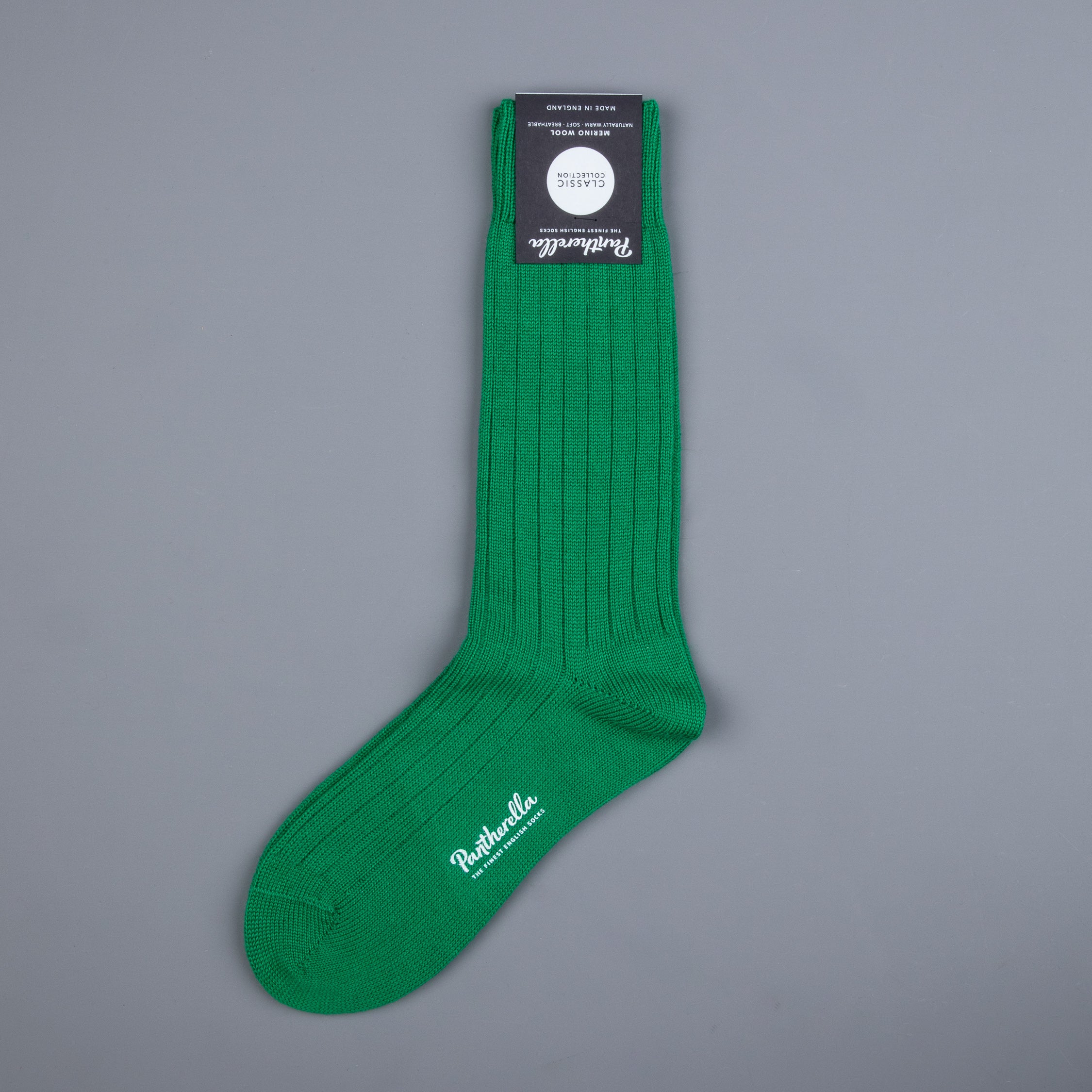 Frans Boone x Pantherella Packington Merino wool socks Emerald
