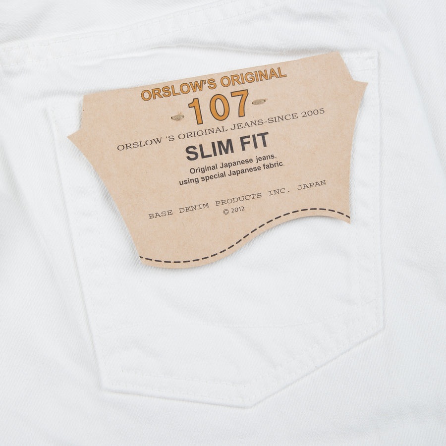 Orslow x Frans Boone Exclusive White Selvedge Denim Model 107 Ivy Fit