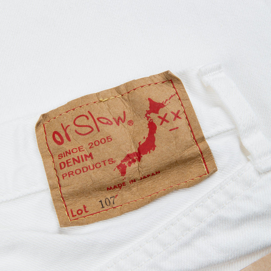 Orslow x Frans Boone Exclusive White Selvedge Denim Model 107 Ivy Fit