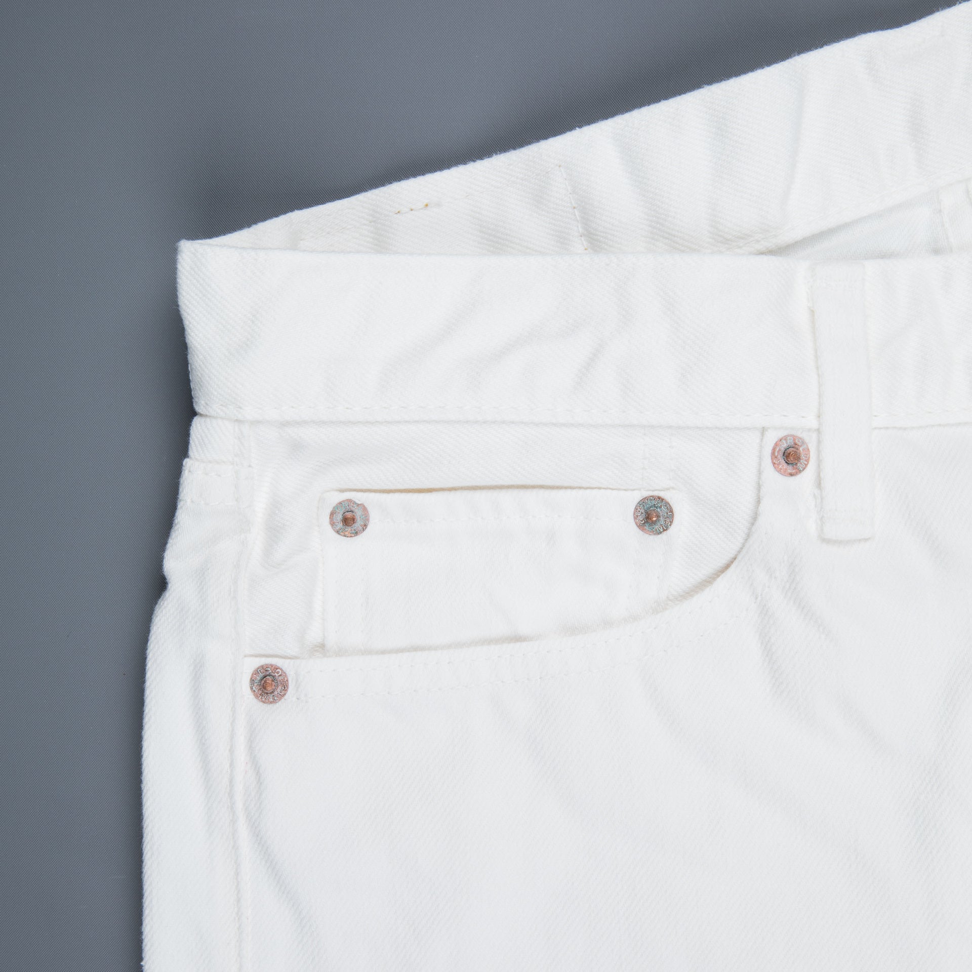 Orslow x Frans Boone Exclusive White Selvedge Denim Model 107 Ivy Fit ...