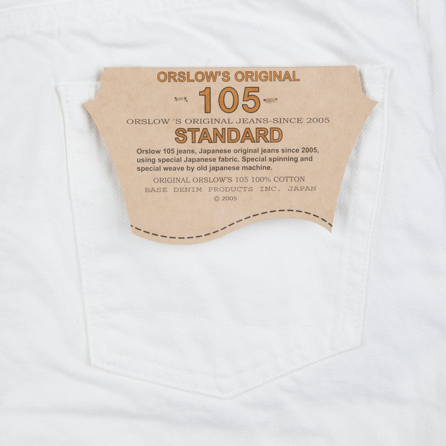 Orslow x Frans Boone Exclusive White Selvedge Denim Model 105 Standard Fit