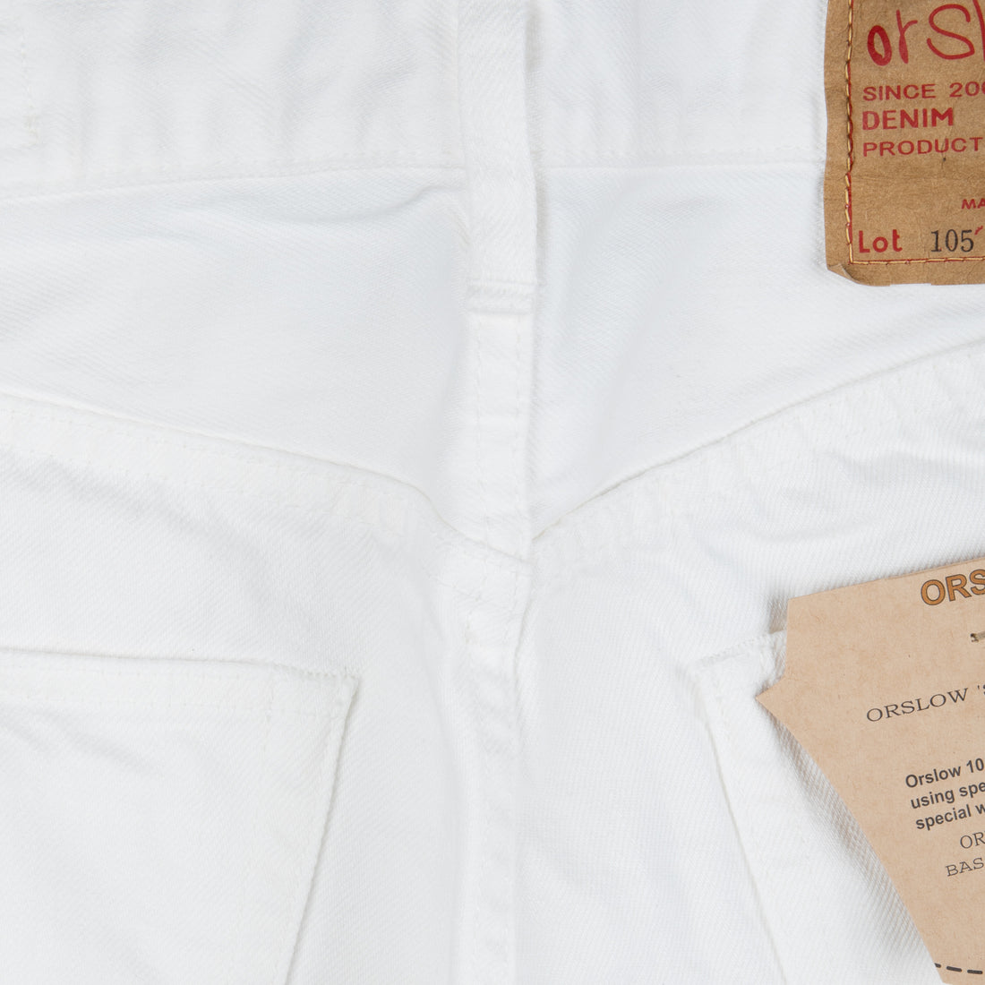 Orslow x Frans Boone Exclusive White Selvedge Denim Model 105 Standard Fit