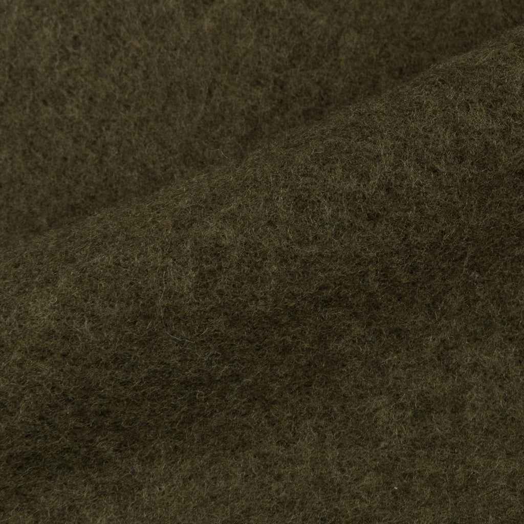 Drumohr Full Zip Garzato Wool Sweater Oliva