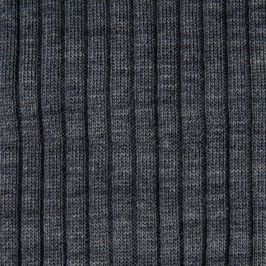 Pantherella Laburnum merino wool ankle high socks Mid Grey Mix