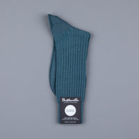 Frans Boone x Pantherella Laburnum Merino Wool Ankle High Socks Teal