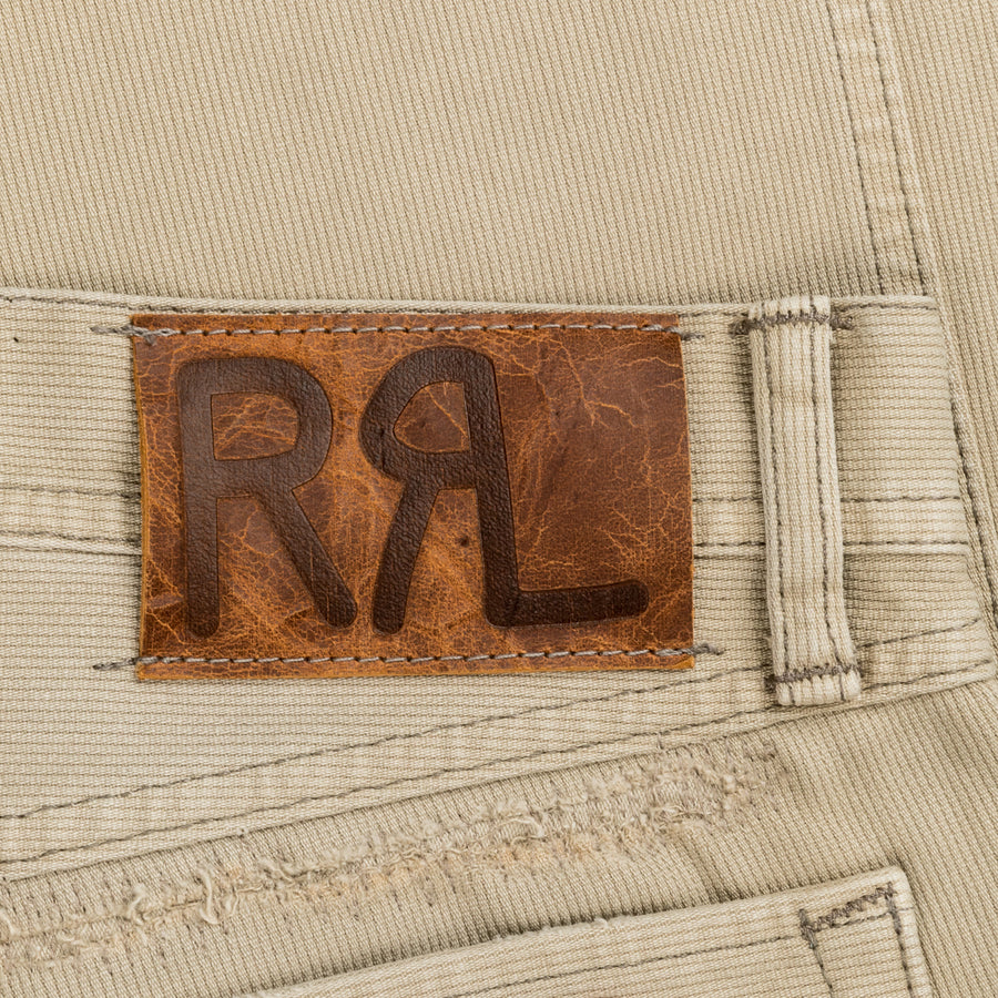 RRL Slim Fit Roebuck Pant Bedford Destroyed Stone