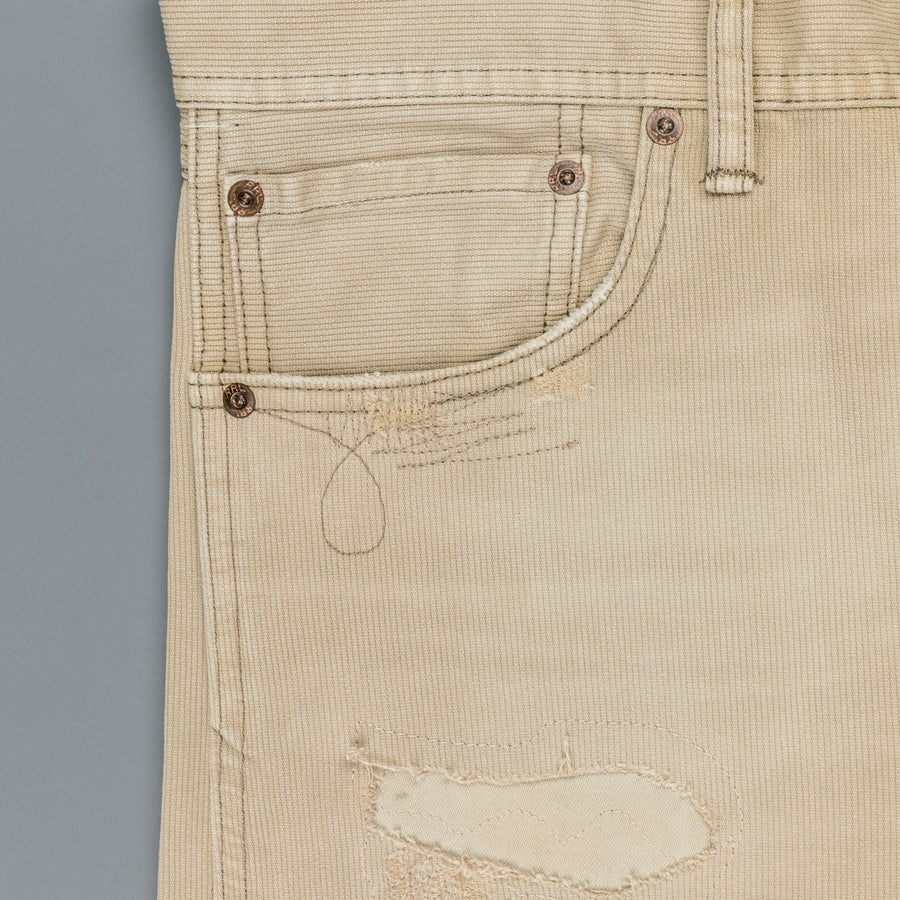 RRL Slim Fit Roebuck Pant Bedford Destroyed Stone