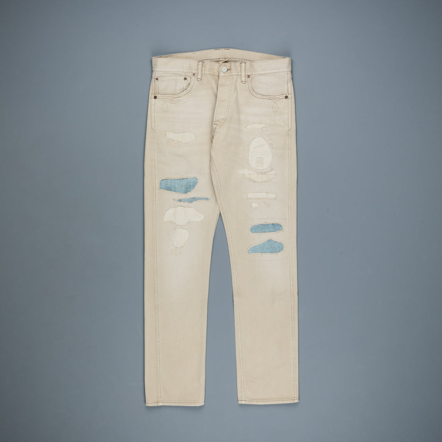 RRL Slim Fit Roebuck Pant Bedford Destroyed Stone